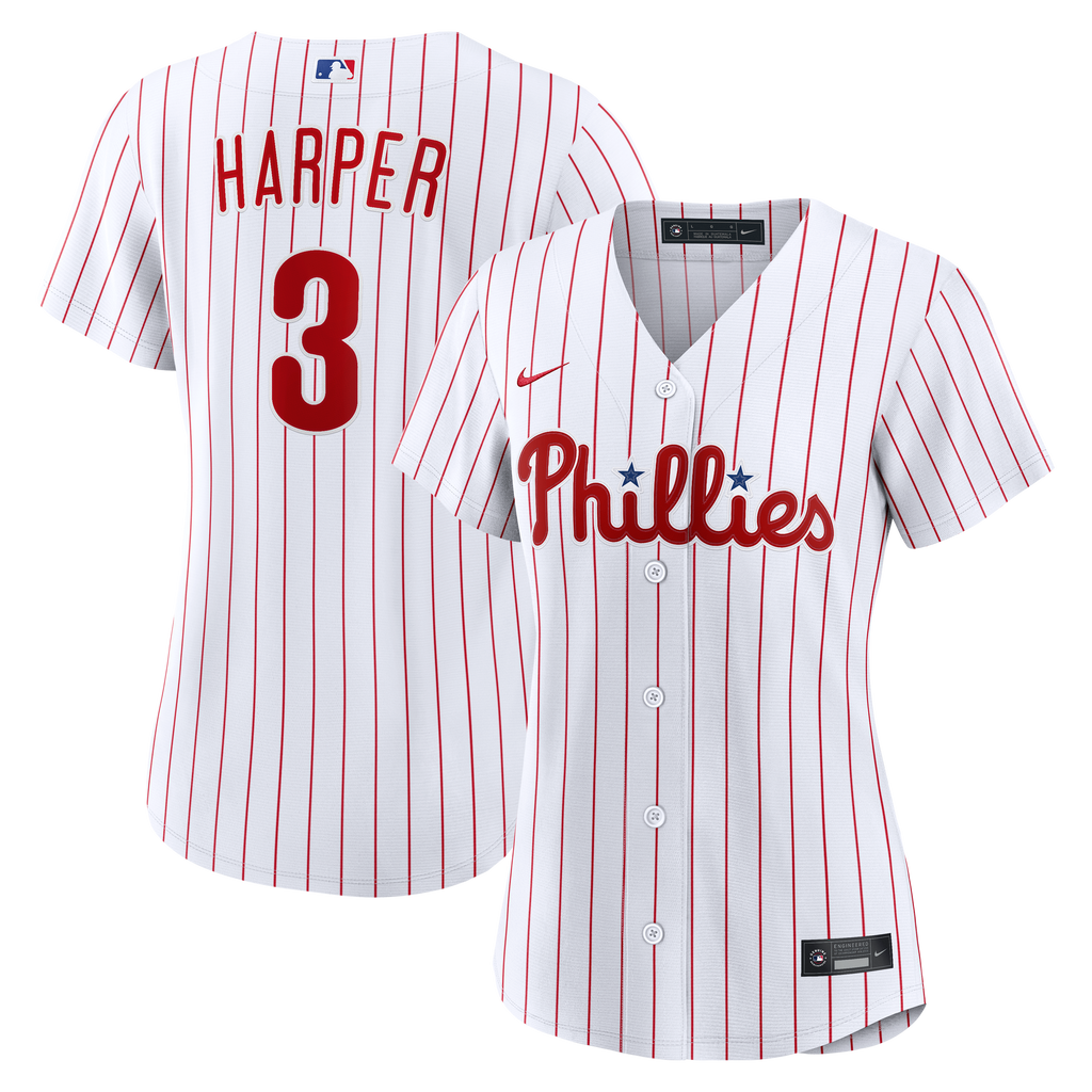 Women's Philadelphia Phillies Bryce Harper Nike White Home Replica Jersey