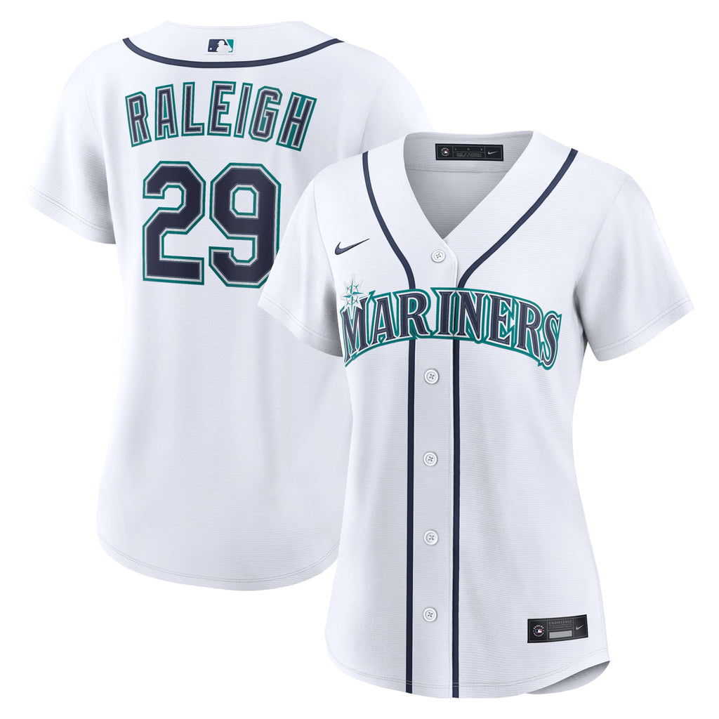 Women's Seattle Mariners Cal Raleigh Nike White Home Replica Jersey - 2