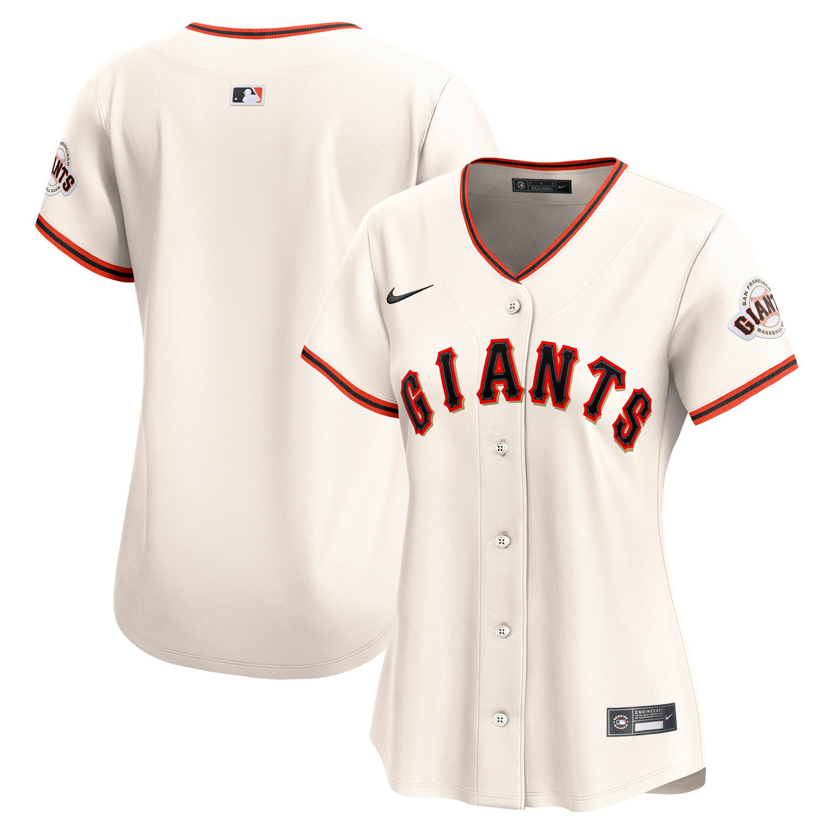 Women's San Francisco Giants Nike Cream Home Limited Jersey - 2