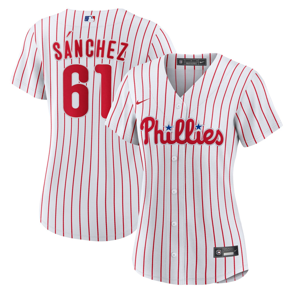 Women's Philadelphia Phillies Cristopher Sanchez Nike White Home Replica Jersey - 2