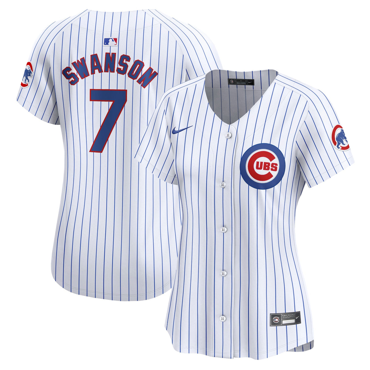 Women's Chicago Cubs Dansby Swanson Nike White Home Limited Player Jersey - 2
