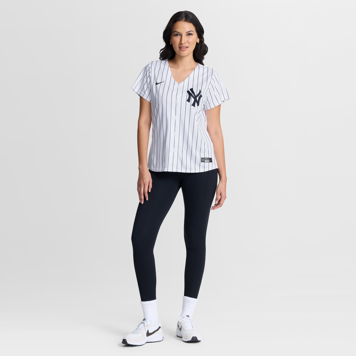 Women's New York Yankees Derek Jeter Nike White Home Retired Replica Jersey - 3
