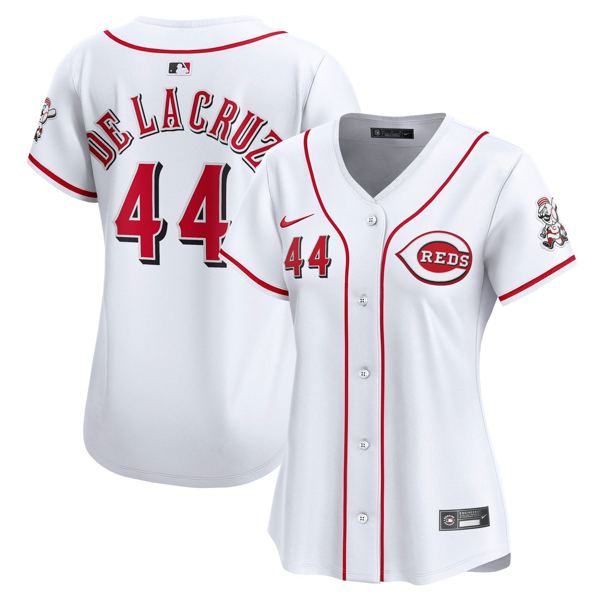 Women's Cincinnati Reds Elly De La Cruz Nike White Home Limited Player Jersey - 2