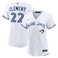 Women's Toronto Blue Jays Ernie Clement Nike White Home Replica Jersey