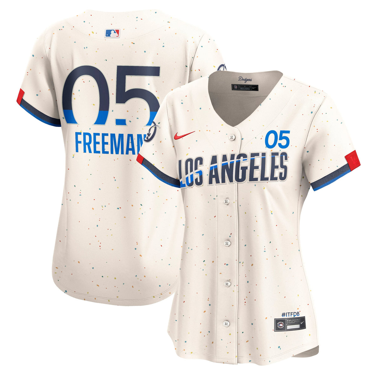 Women's Los Angeles Dodgers Freddie Freeman Nike Cream City Connect Limited Jersey - 2
