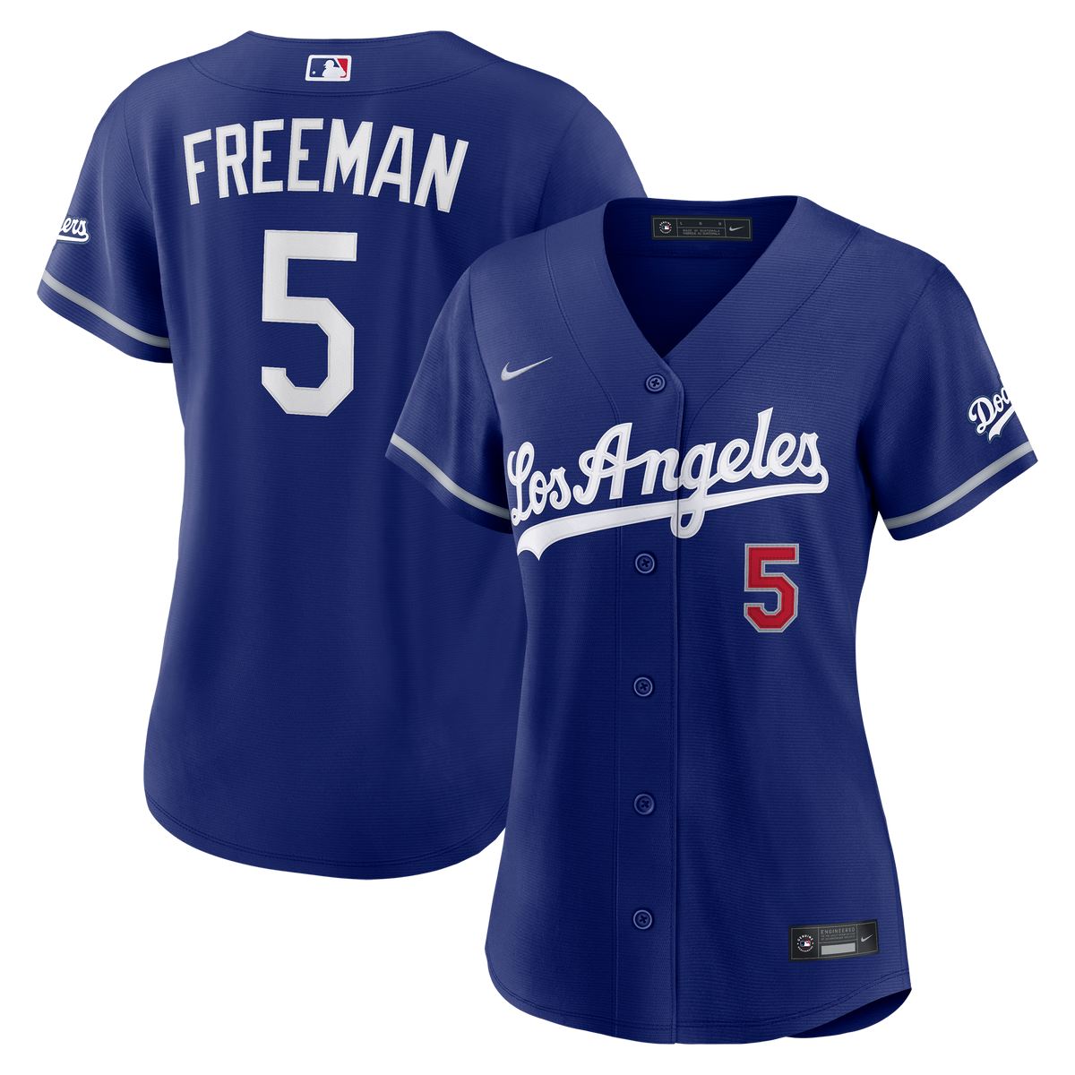 Women's Los Angeles Dodgers Freddie Freeman Nike Royal Alternate Stadium Jersey
