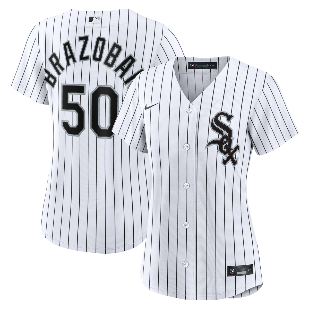 Women's Chicago White Sox Huascar Brazoban Nike White Home Replica Jersey - 2