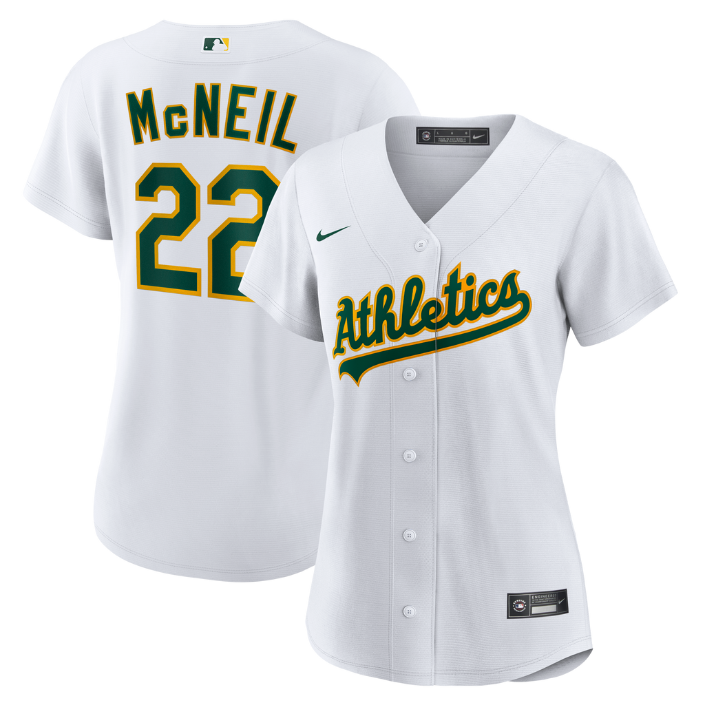 Women's Athletics Jeff McNeil Nike White Home Replica Jersey