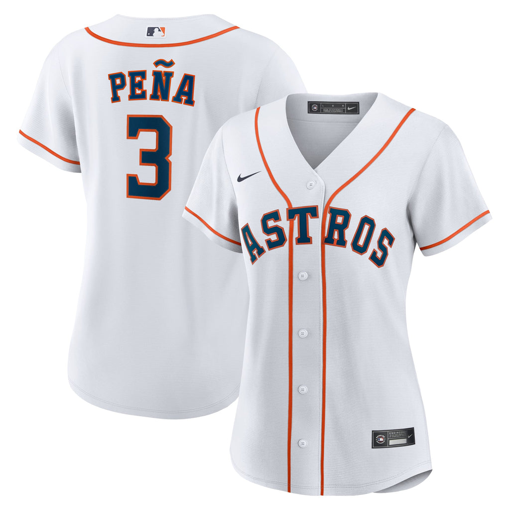 Women's Houston Astros Jeremy Peña Nike White Home Replica Jersey