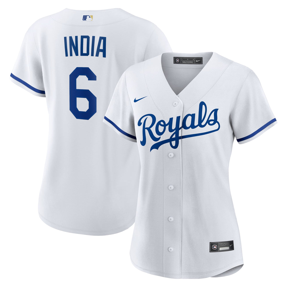 Women's Kansas City Royals Jonathan India Nike White Home Replica Jersey - 2