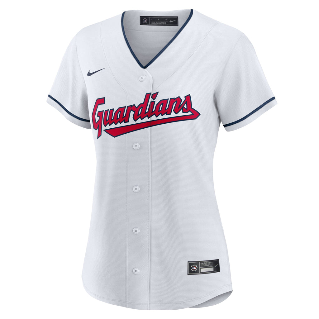 Women's Cleveland Guardians Jose Ramirez Nike White Home Replica Player Jersey - 3
