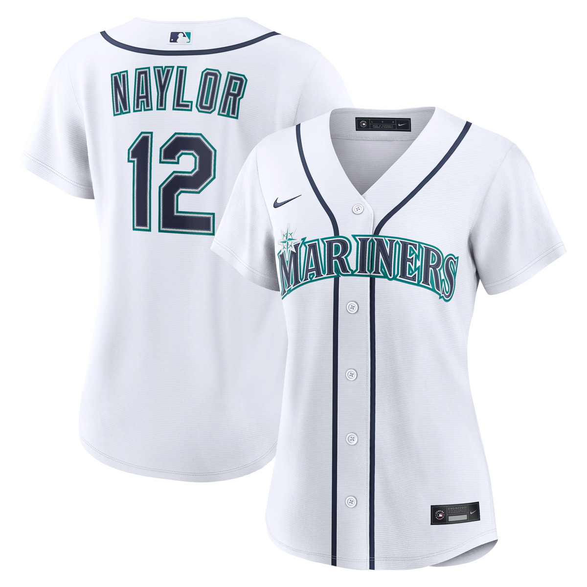 Women's Seattle Mariners Josh Naylor Nike White Home Replica Jersey