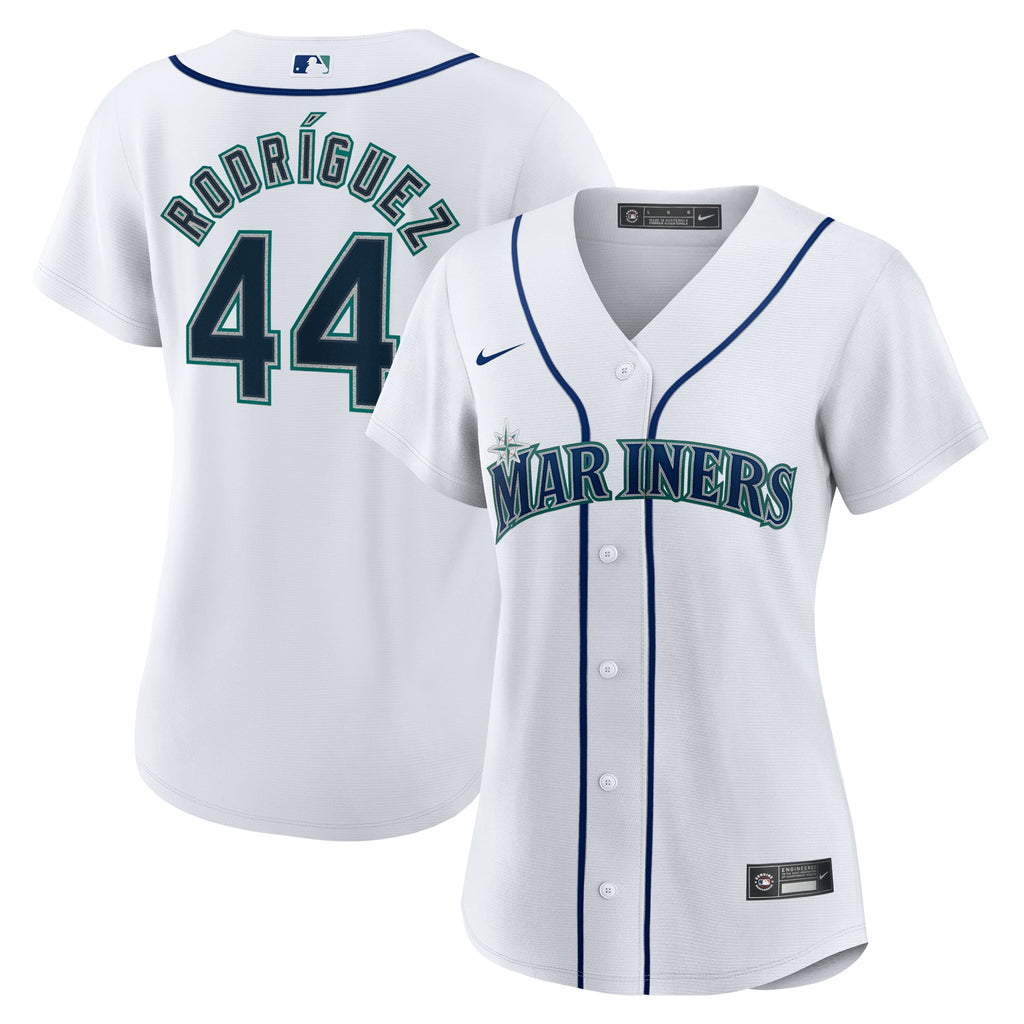 Women's Seattle Mariners Julio Rodriguez Nike White Home Replica Player Jersey - 2