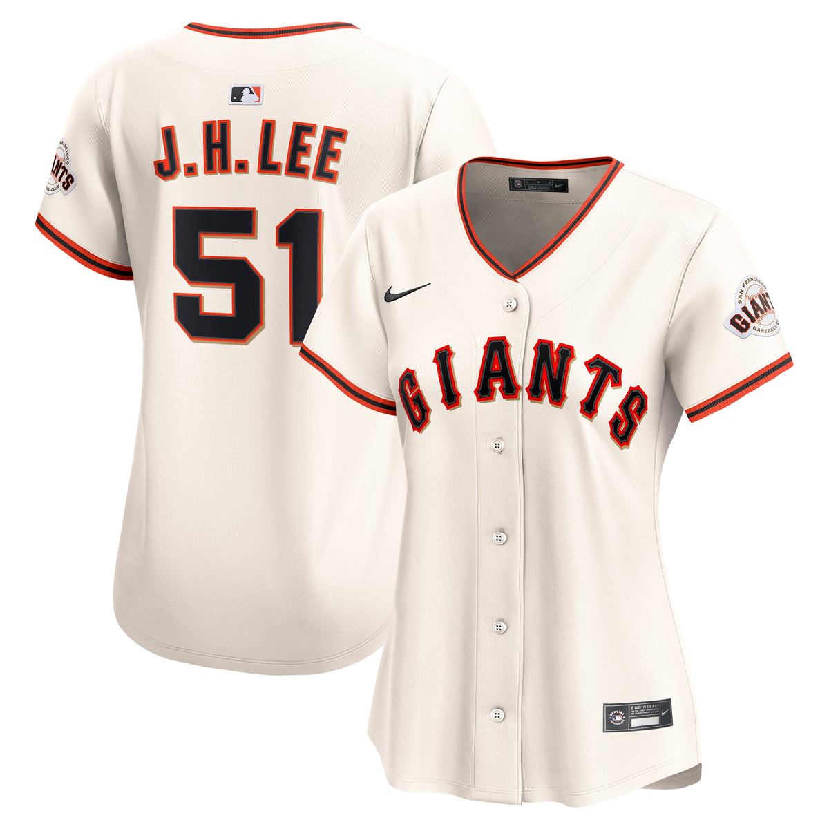 Women's San Francisco Giants Jung Hoo Lee Nike Cream Home Limited Jersey - 2