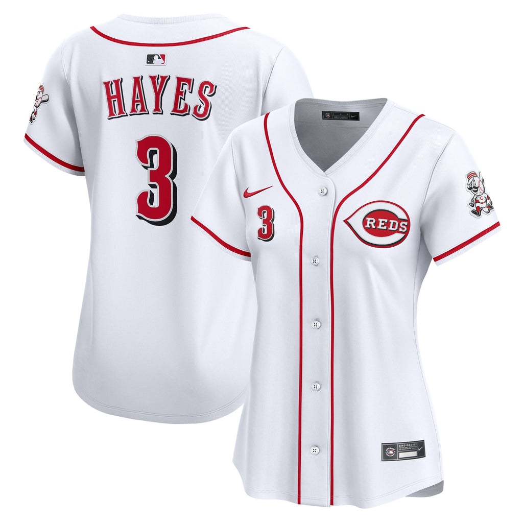 Women's Cincinnati Reds Ke'Bryan Hayes Nike White Home Limited Player Jersey