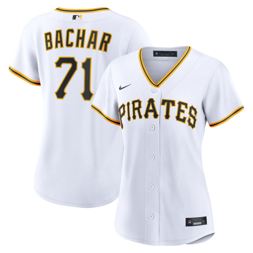 Women's Pittsburgh Pirates Lake Bachar Nike White Home Replica Jersey