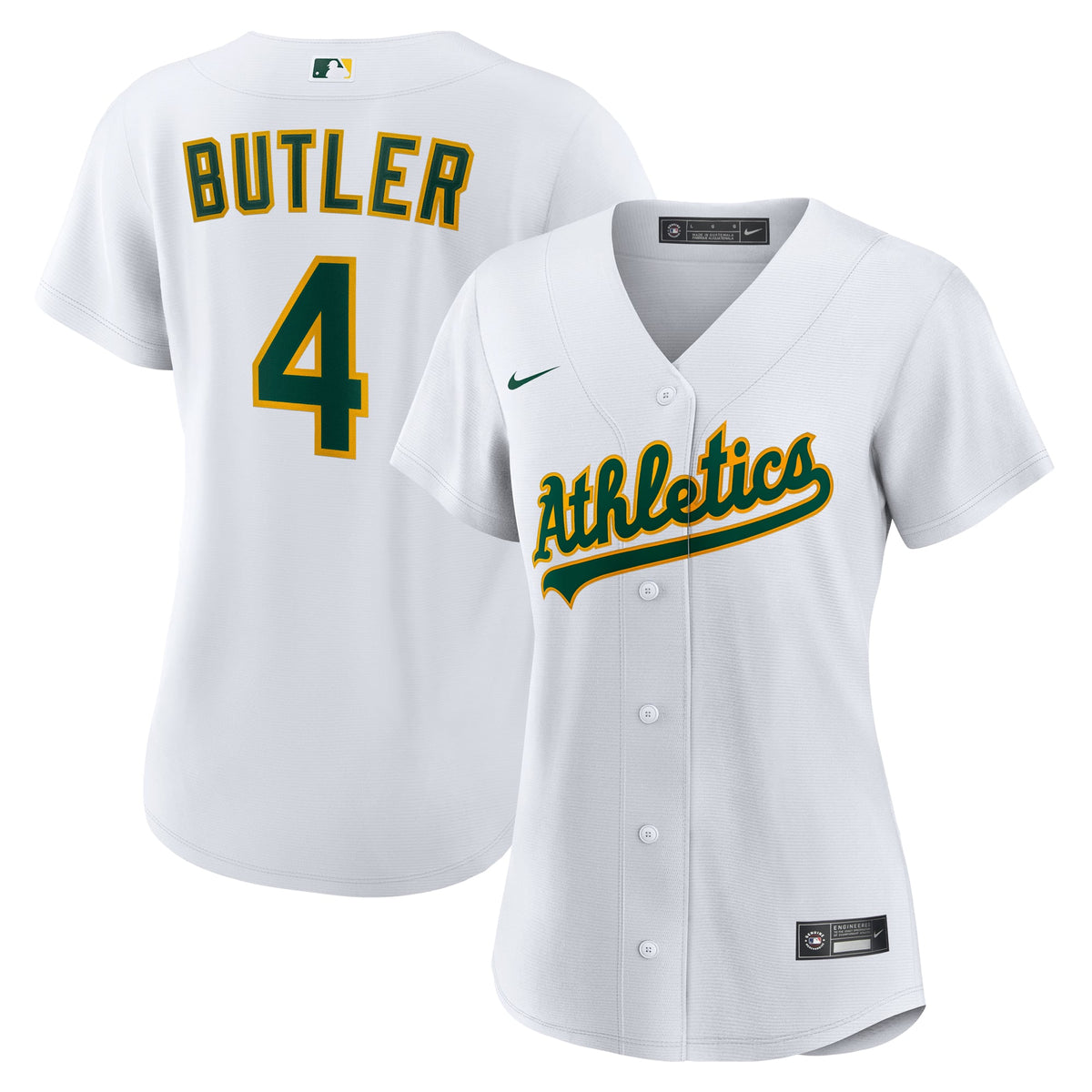 Women's Athletics Lawrence Butler Nike White Home Replica Jersey - 2