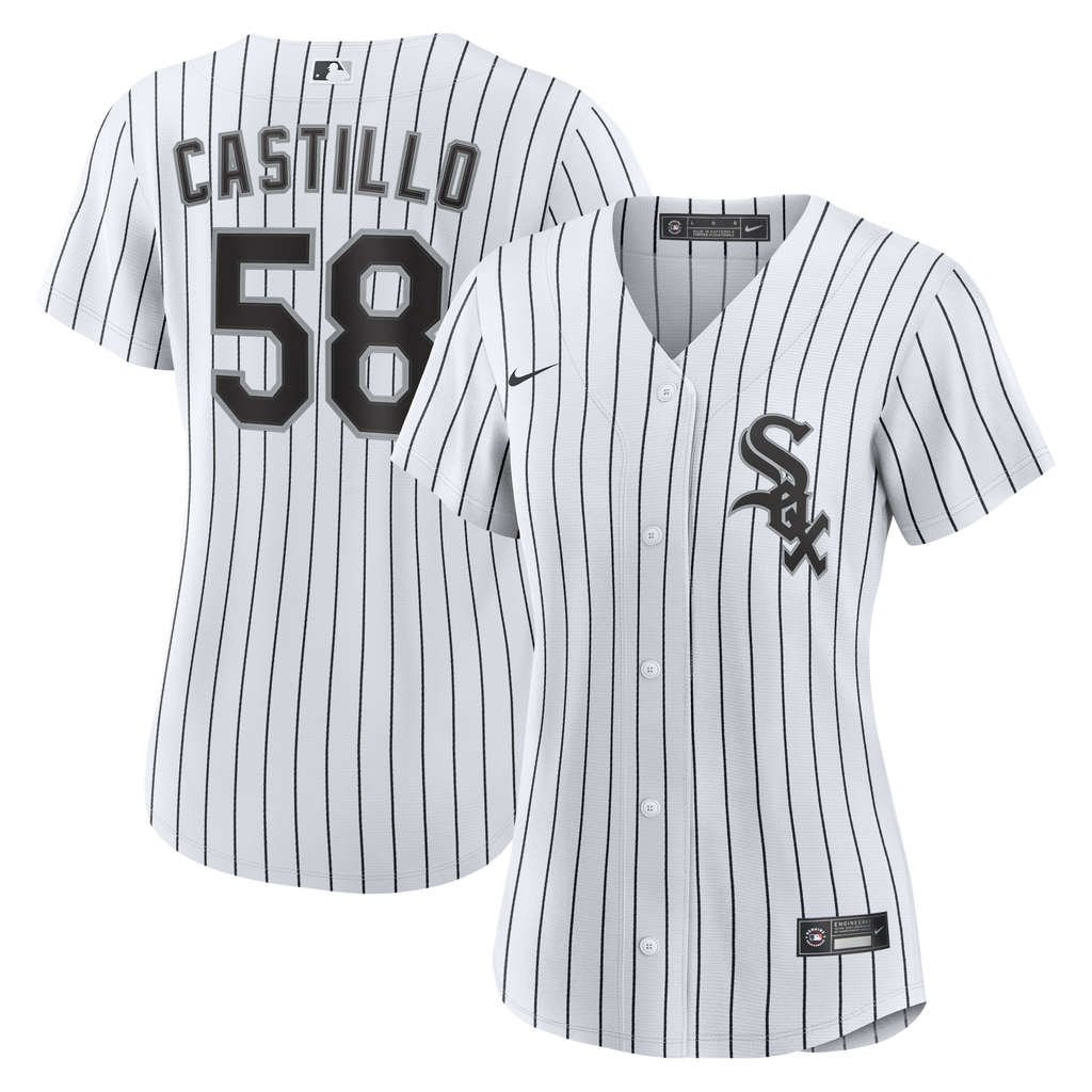 Women's Chicago White Sox Luis Castillo Nike White Home Replica Jersey
