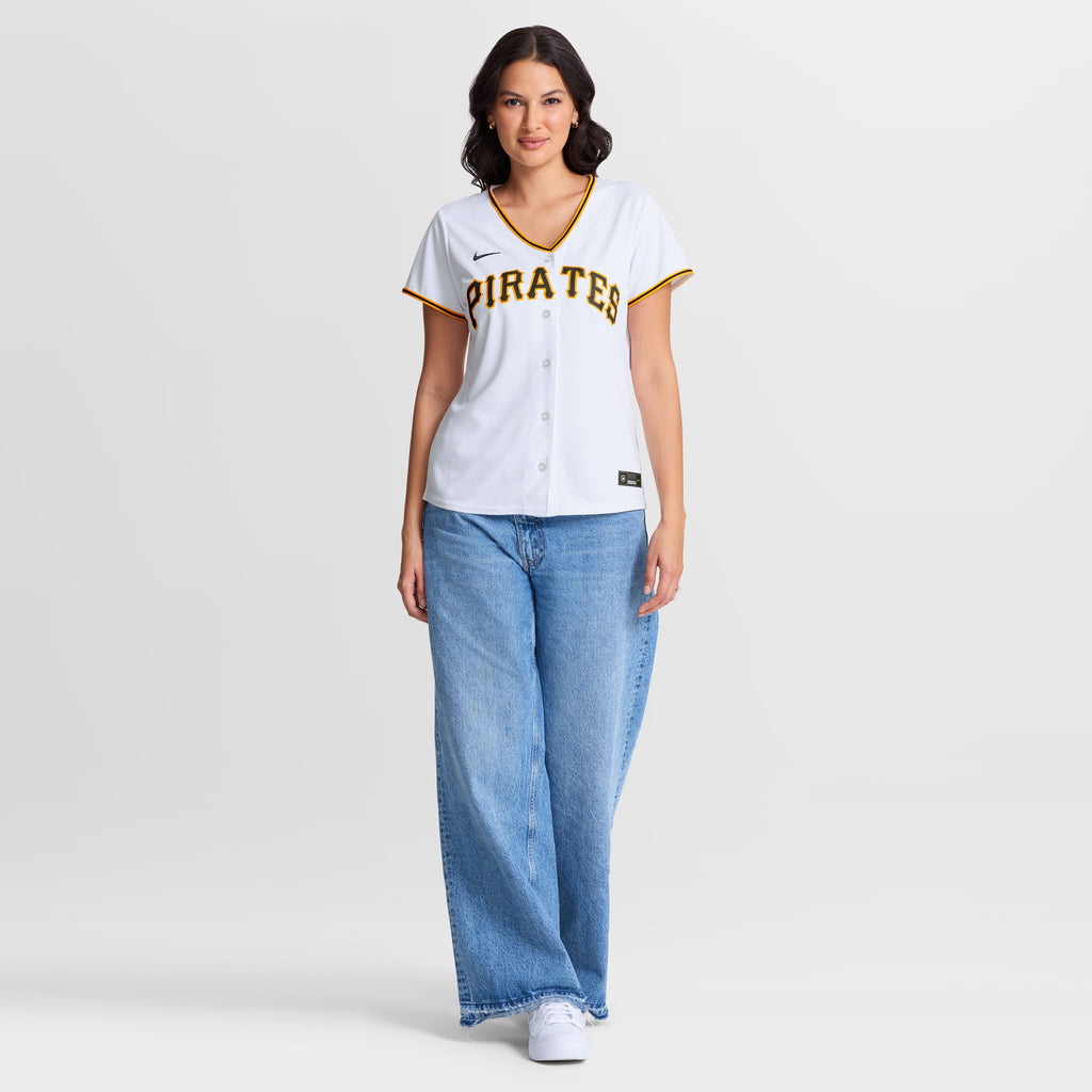 Women's Pittsburgh Pirates Luke Weaver Nike White Home Replica Jersey - 3