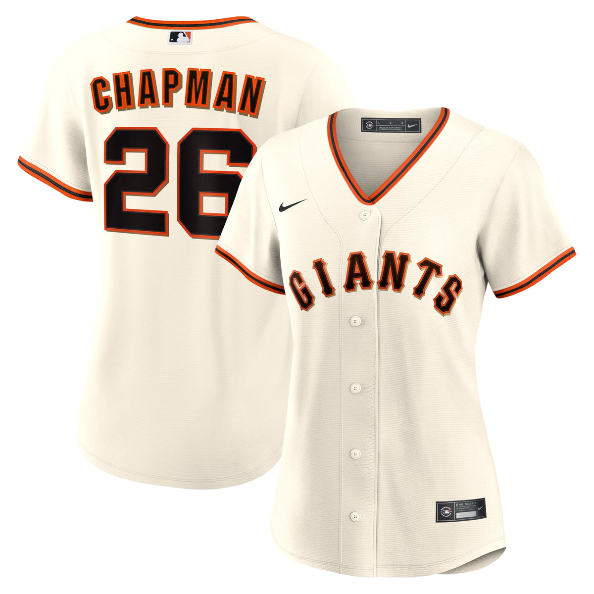 Women's San Francisco Giants Matt Chapman Nike Cream Home Replica Jersey