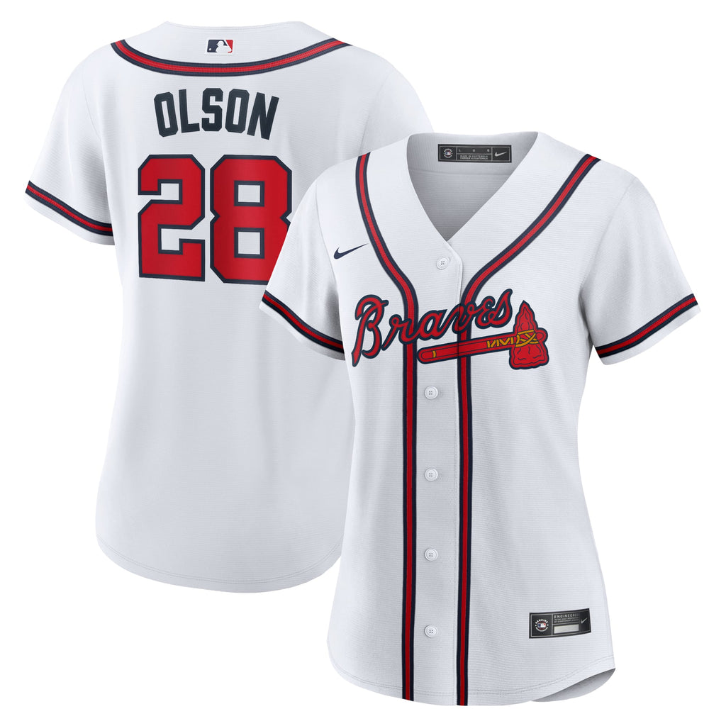 Women's Atlanta Braves Matt Olson Nike White Home Replica Player Jersey - 2