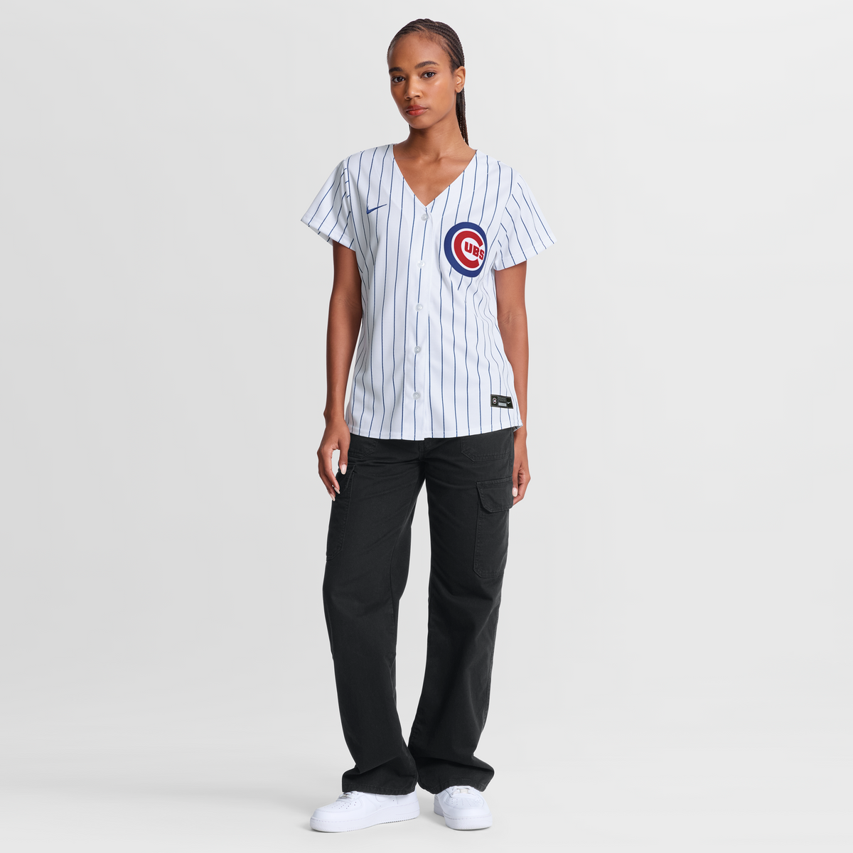 Women's Chicago Cubs Michael Busch Nike White Home Replica Jersey - 5
