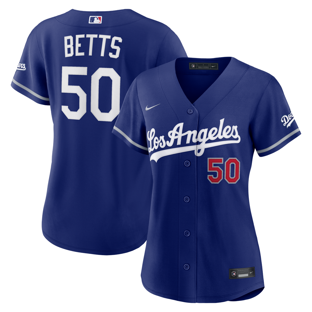 Women's Los Angeles Dodgers Mookie Betts Nike Royal Alternate Stadium Jersey - 2