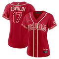 Women's Texas Rangers Nathan Eovaldi Nike Red 2026 City Connect Stadium Jersey
