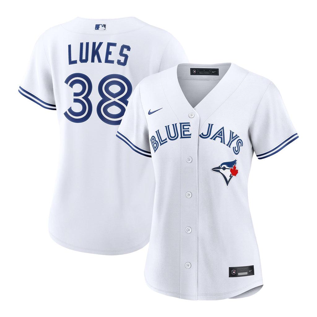 Women's Toronto Blue Jays Nathan Lukes Nike White Home Replica Jersey - 2