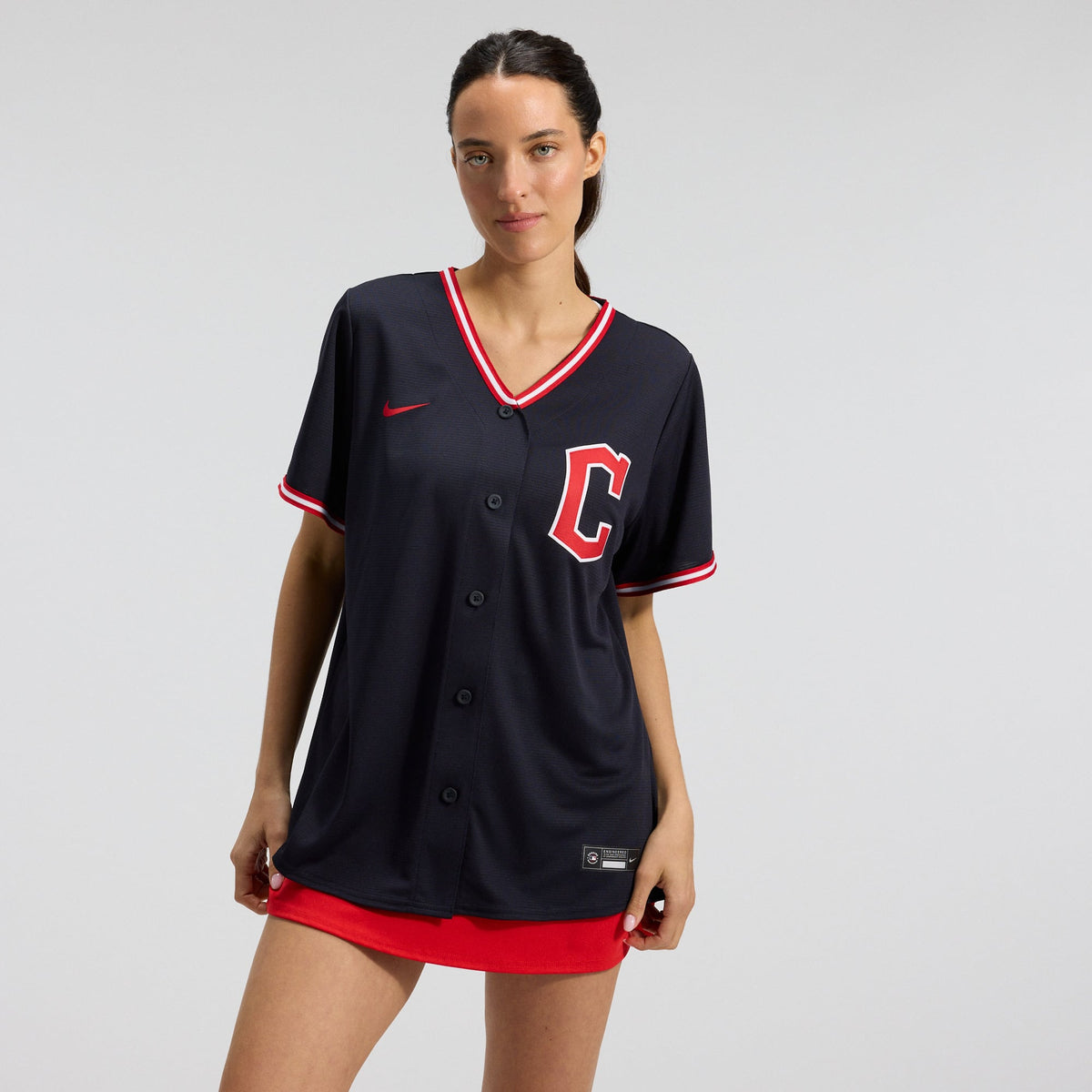 Women's Cleveland Guardians Nike Navy Alternate Replica Jersey - 2