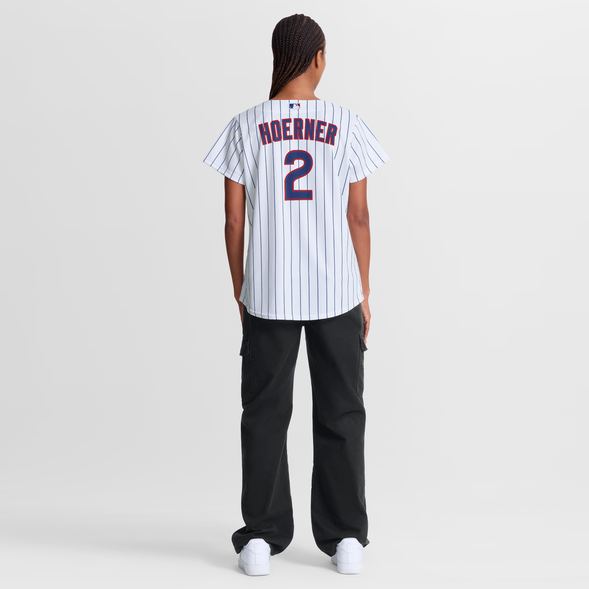 Women's Chicago Cubs Nico Hoerner Nike White Home Replica Jersey - 8