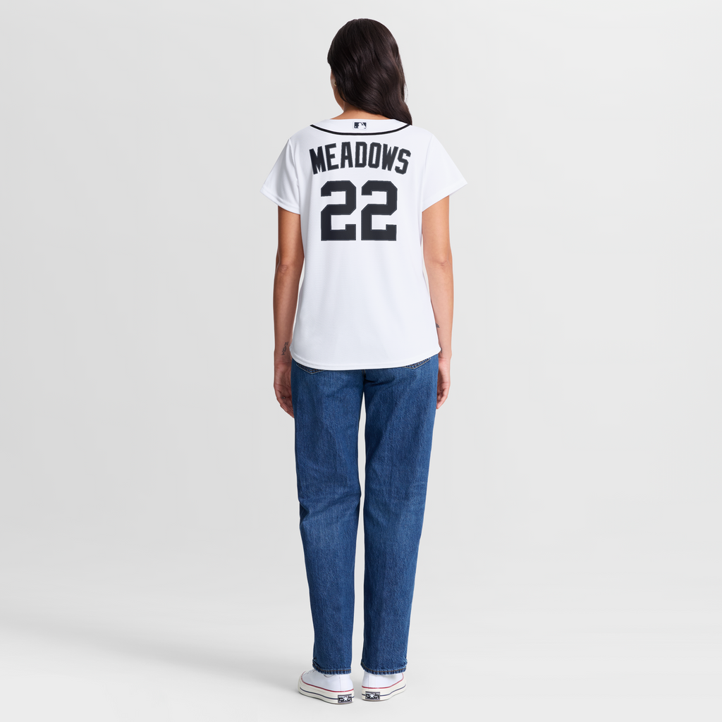 Women's Detroit Tigers Parker Meadows Nike White Home Replica Jersey - 6