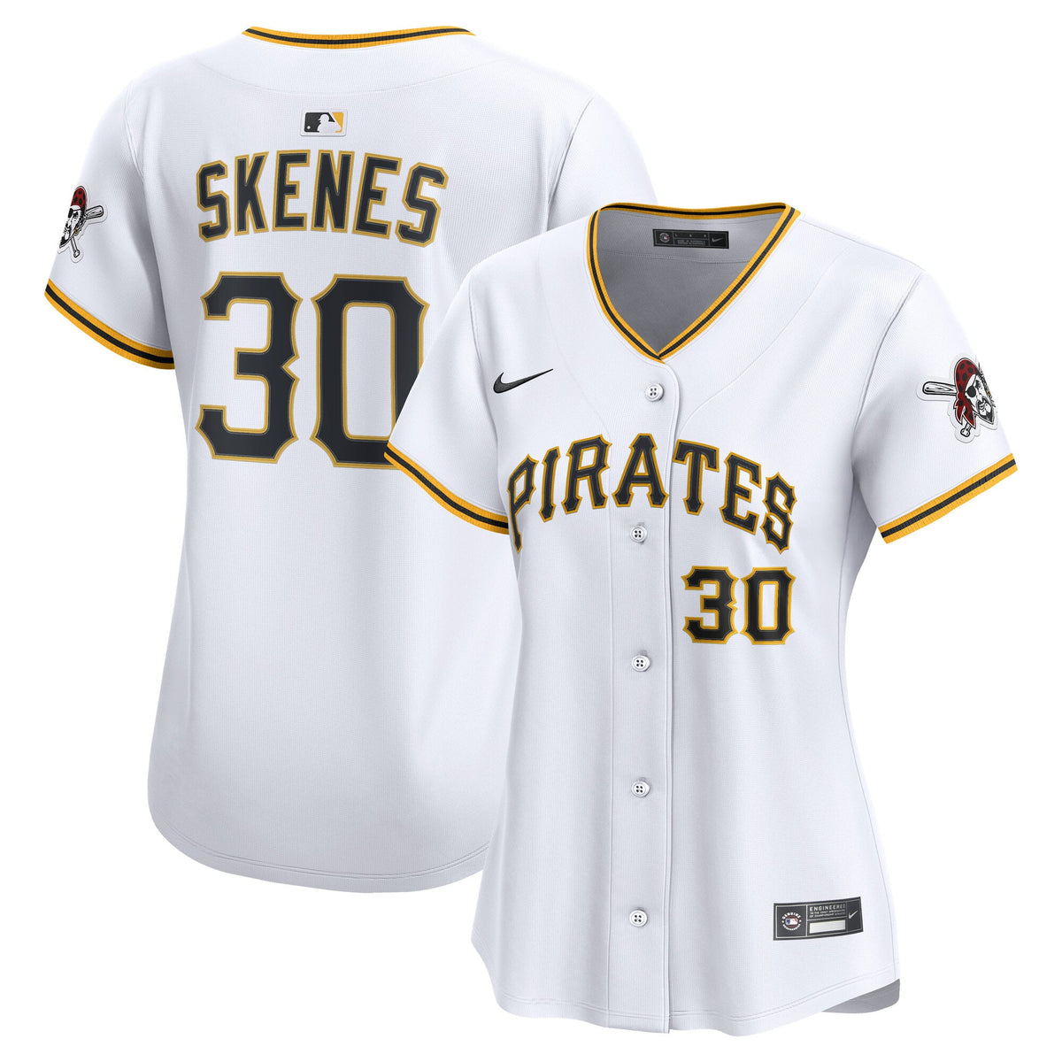 Women's Pittsburgh Pirates Paul Skenes Nike White Home Limited Player Jersey