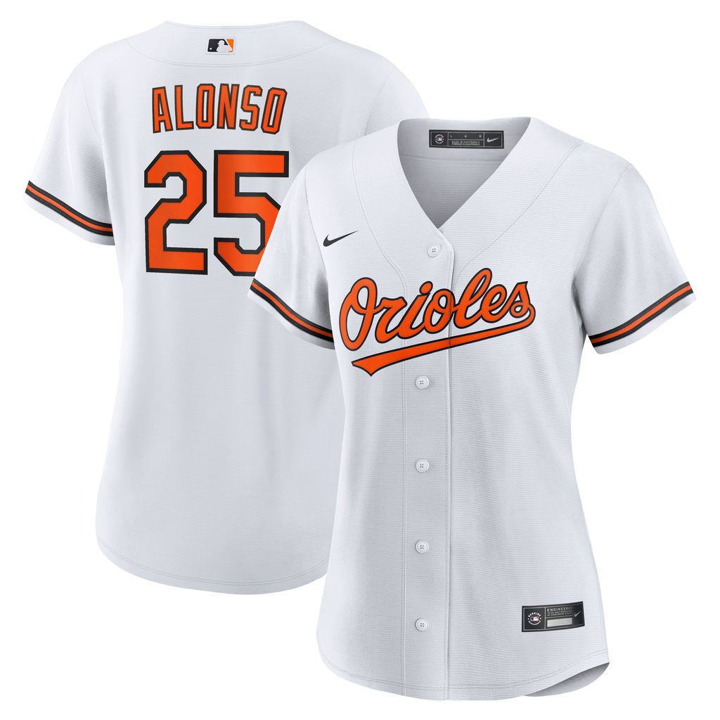 Women's Baltimore Orioles Pete Alonso Nike White Home Replica Jersey