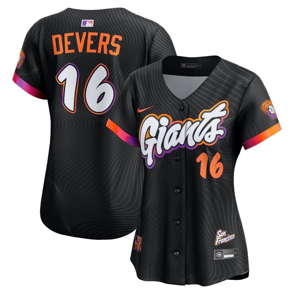 Women's San Francisco Giants Rafael Devers Nike Black 2025 City Connect Limited Player Jersey - 2