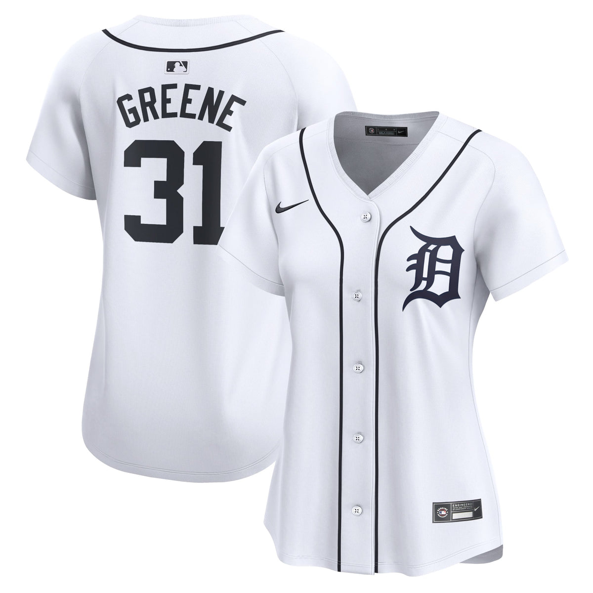 Women's Detroit Tigers Riley Greene Nike White Home Limited Player Jersey - 2