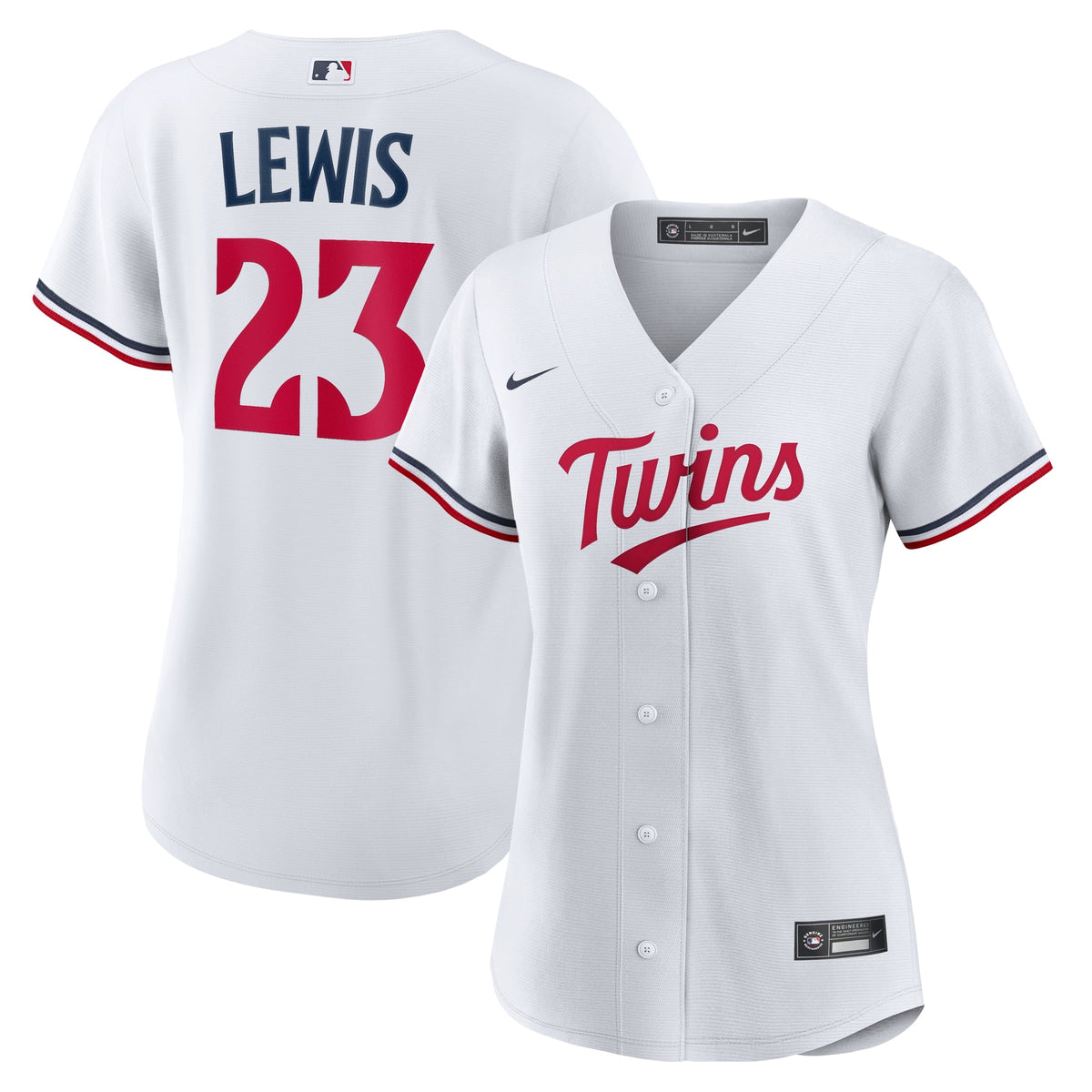 Women's Minnesota Twins Royce Lewis Nike White Home Replica Jersey