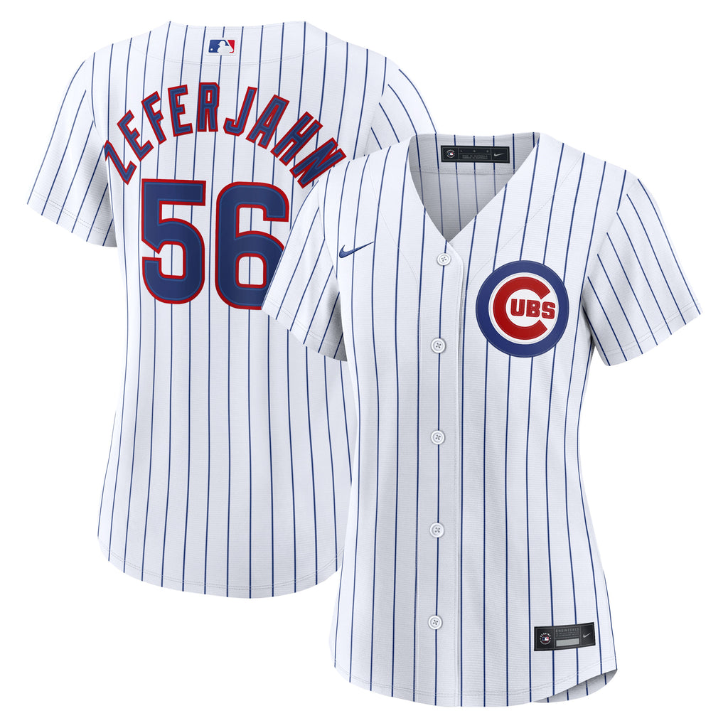 Women's Chicago Cubs Ryan Zeferjahn Nike White Home Replica Jersey - 2