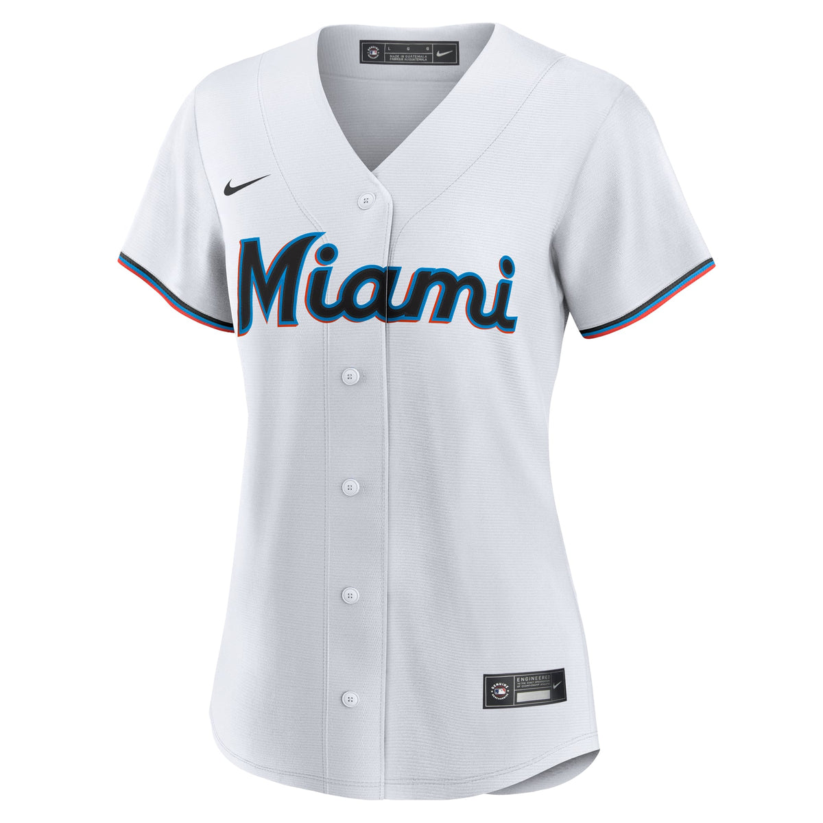 Women's Miami Marlins Sandy Alcantara Nike White Home Replica Player Jersey - 3
