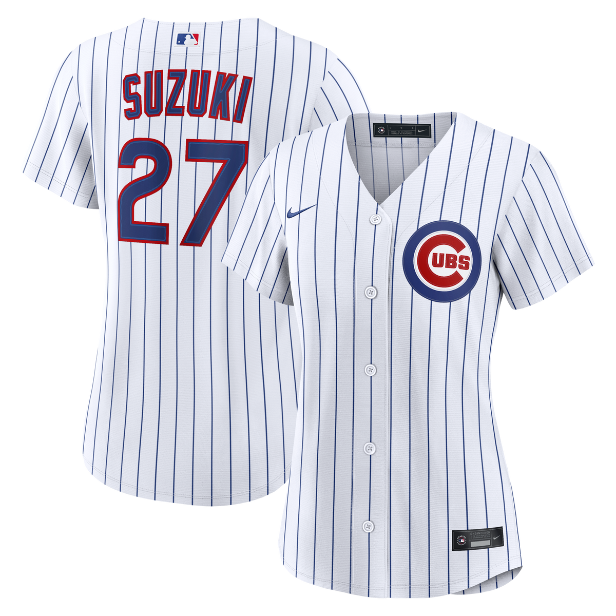 Women's Chicago Cubs Seiya Suzuki Nike White Home Replica Jersey