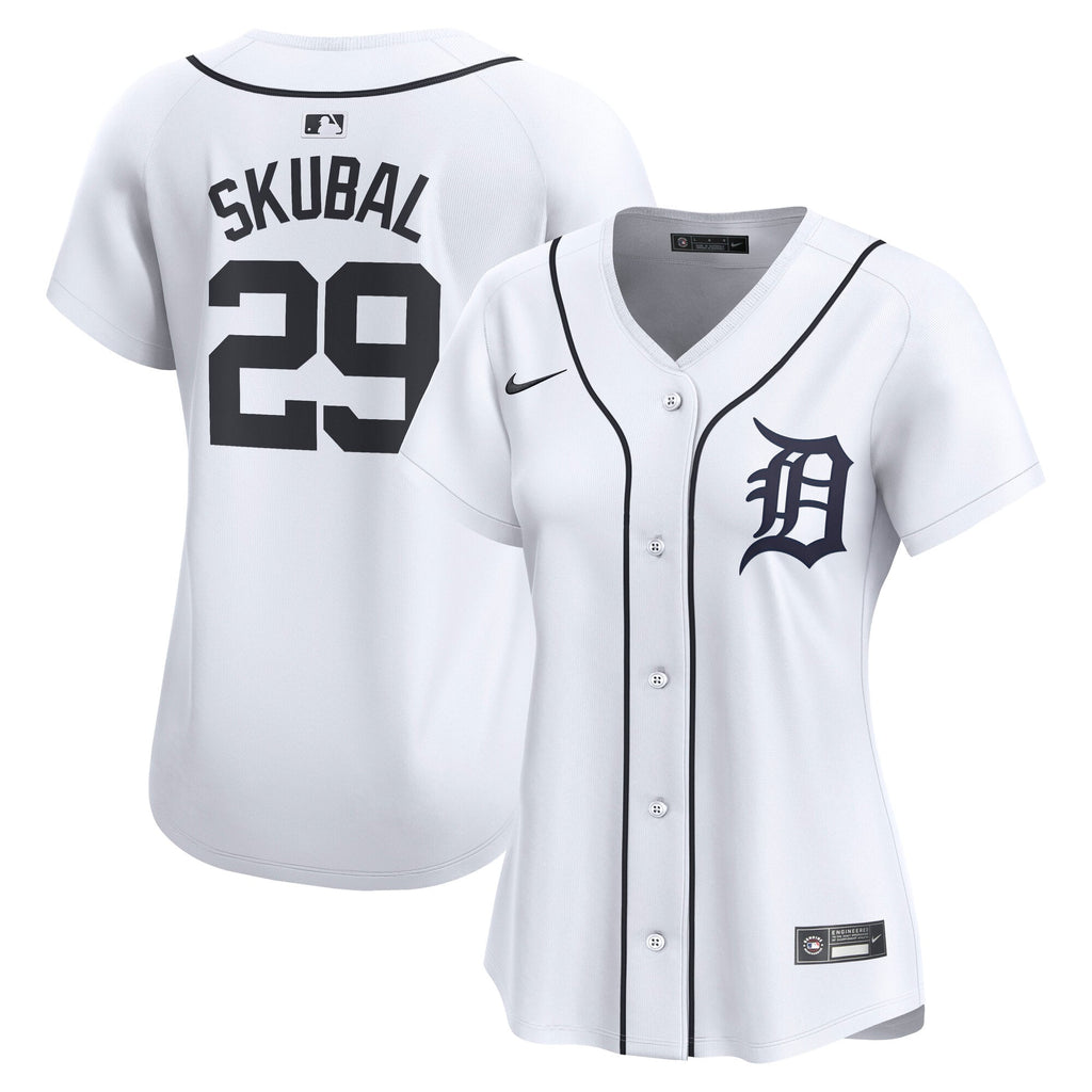 Women's Detroit Tigers Tarik Skubal Nike White Limited Player Jersey - 2