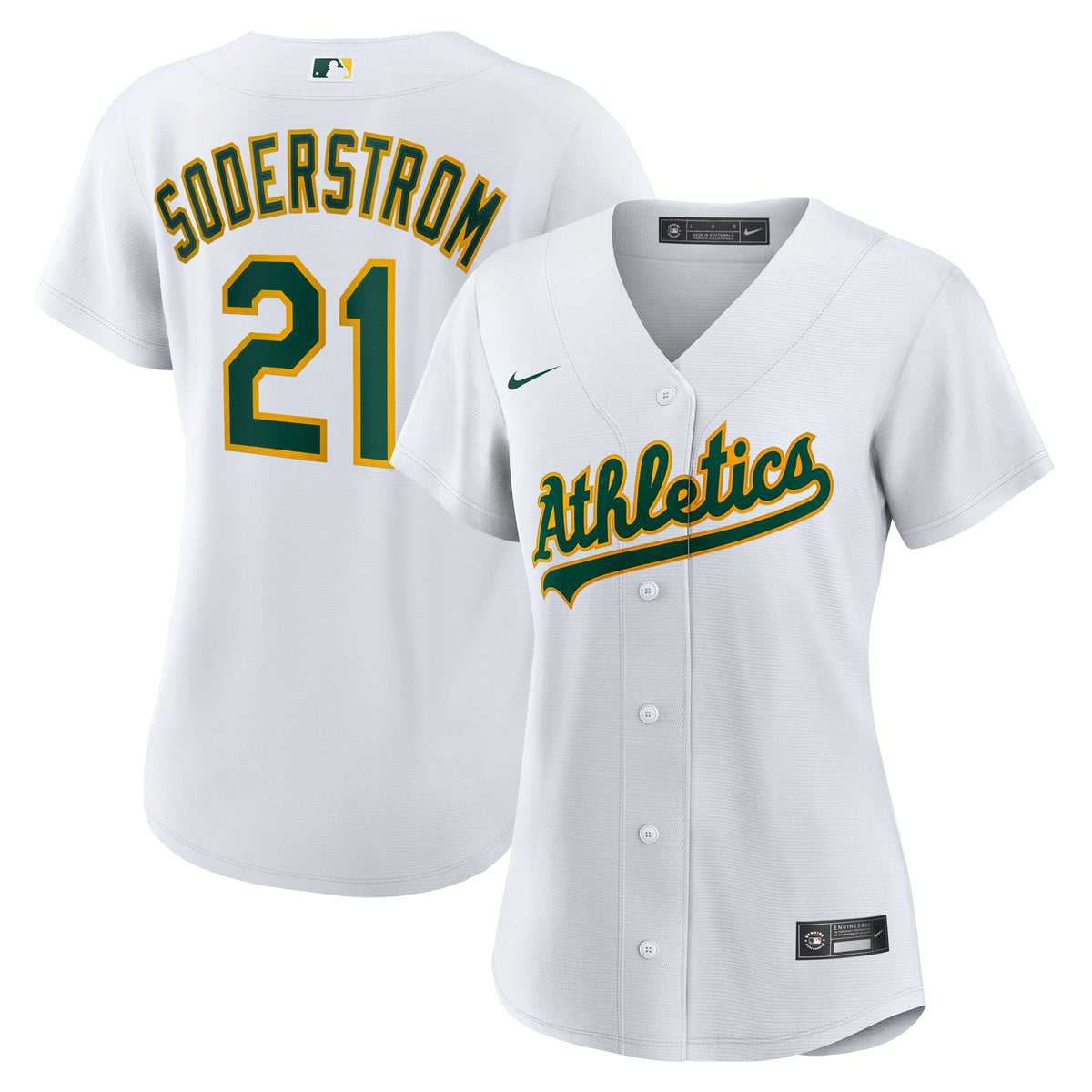 Women's Athletics Tyler Soderstrom Nike White Home Replica Jersey
