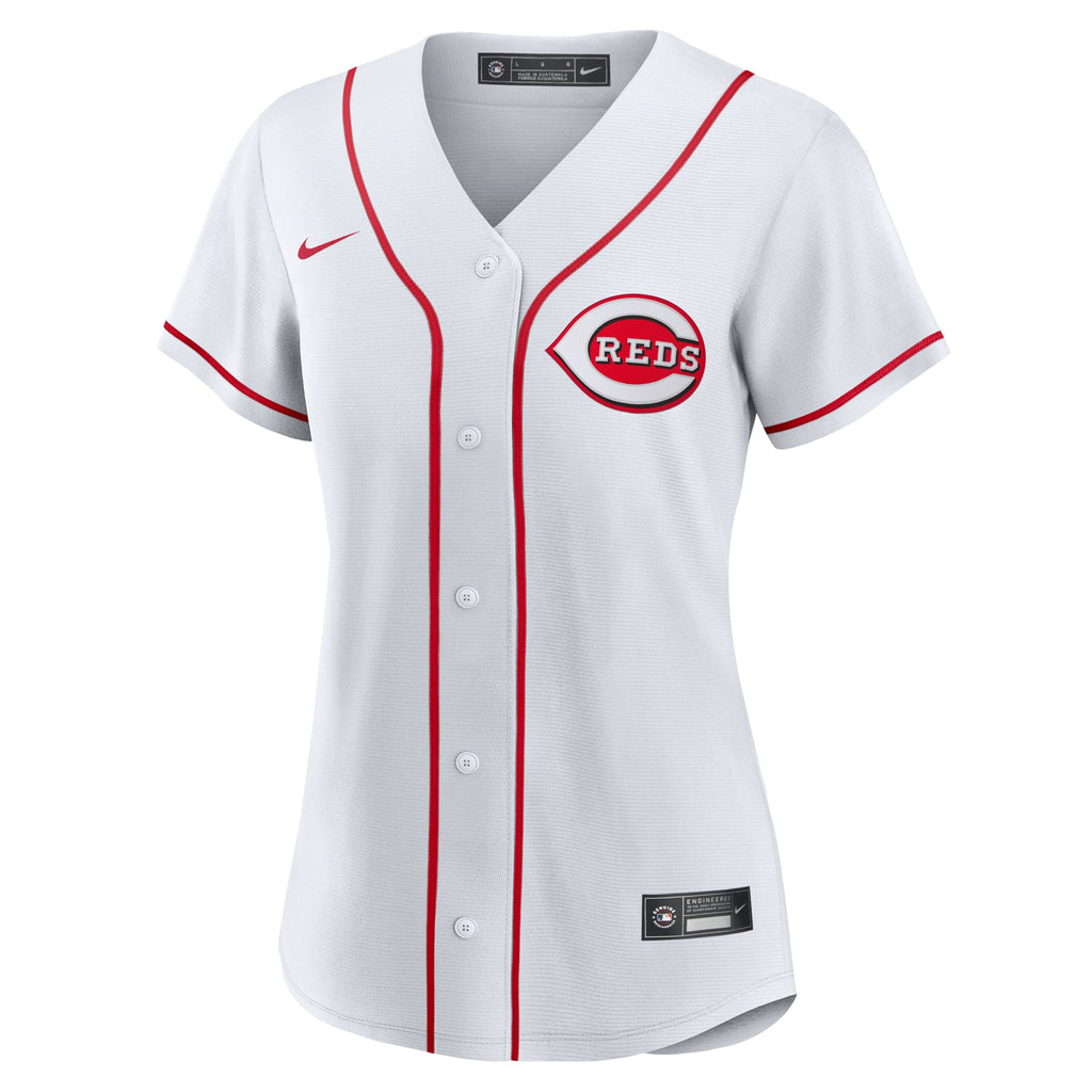Women's Cincinnati Reds Tyler Stephenson Nike White Home Replica Jersey - 3