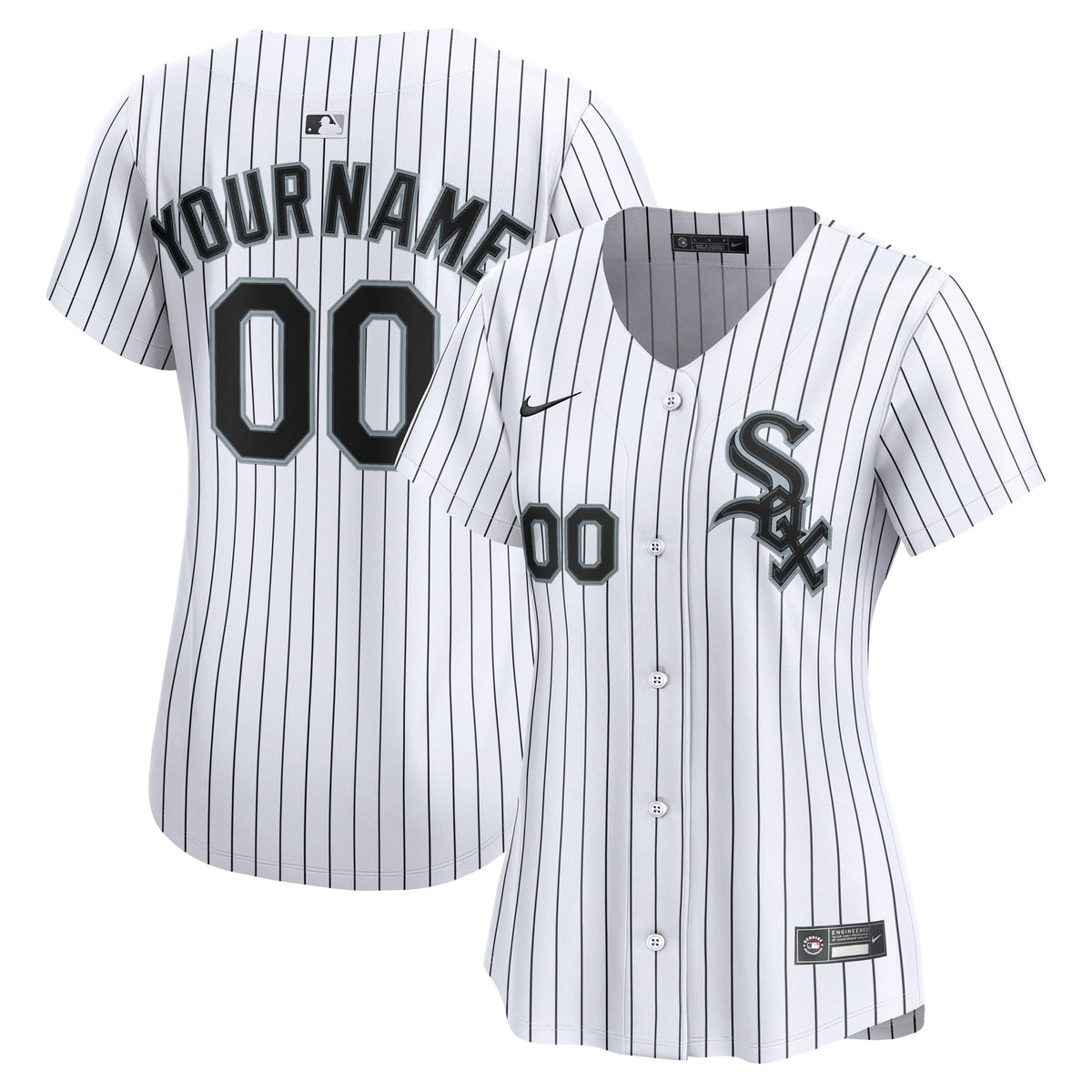 Women's Chicago White Sox Nike White Home Limited Custom Jersey - 2