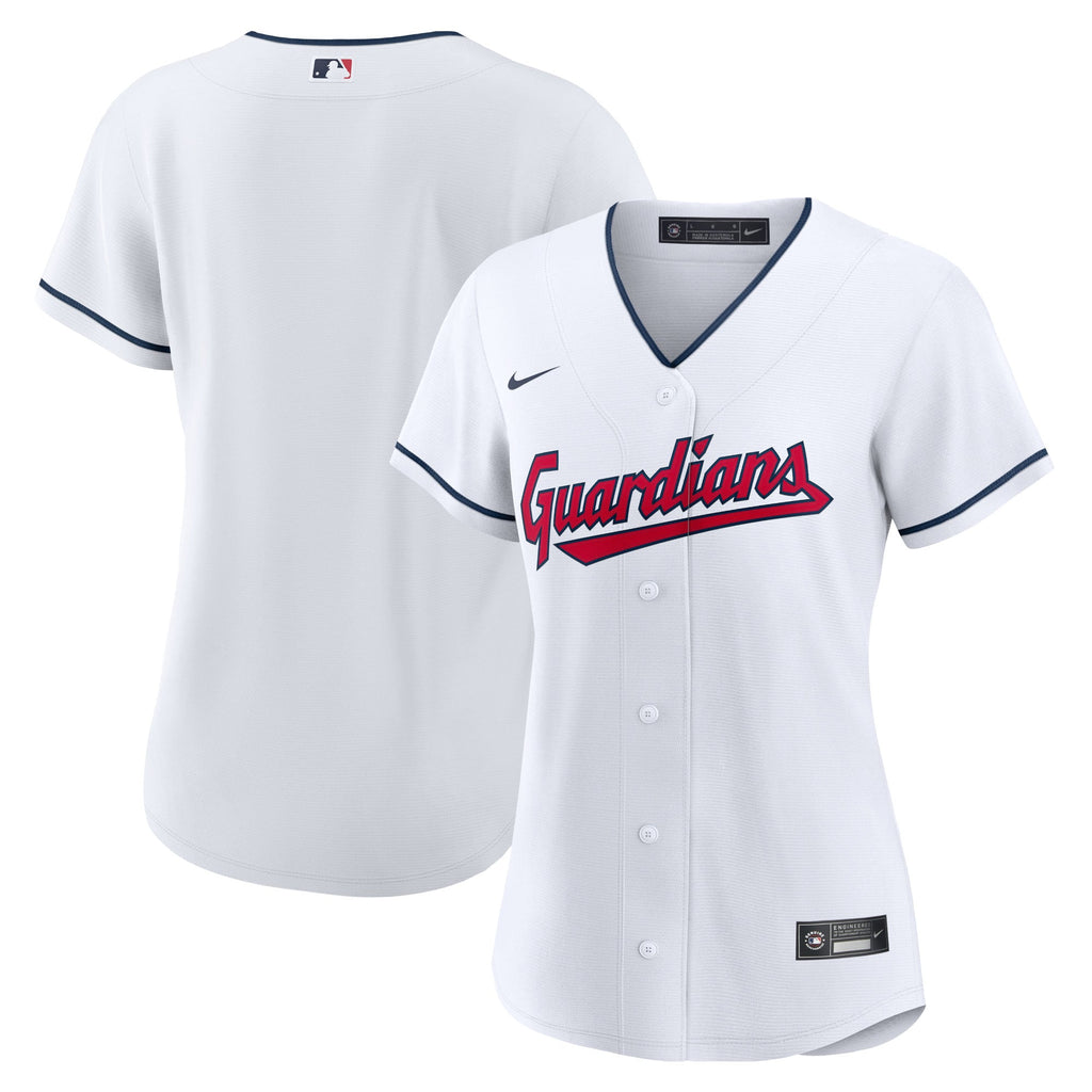 Women's Cleveland Guardians Nike White Home Replica Team Jersey - 2