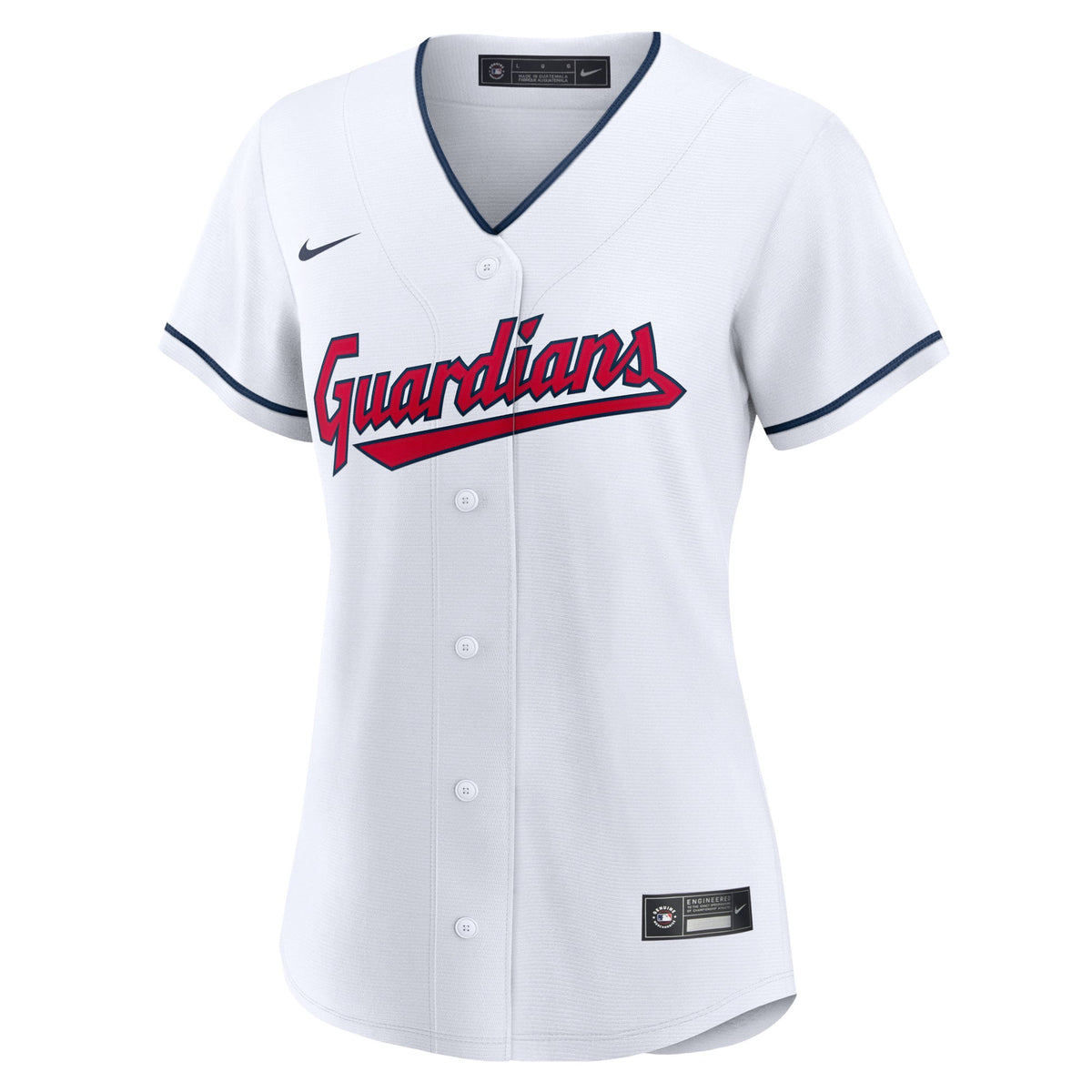 Women's Cleveland Guardians Nike White Home Replica Team Jersey - 3