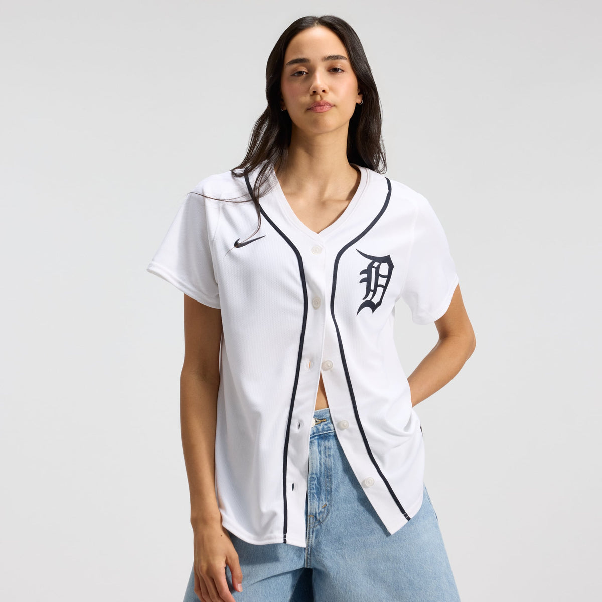 Women's Detroit Tigers Nike White Home Limited Jersey - 2