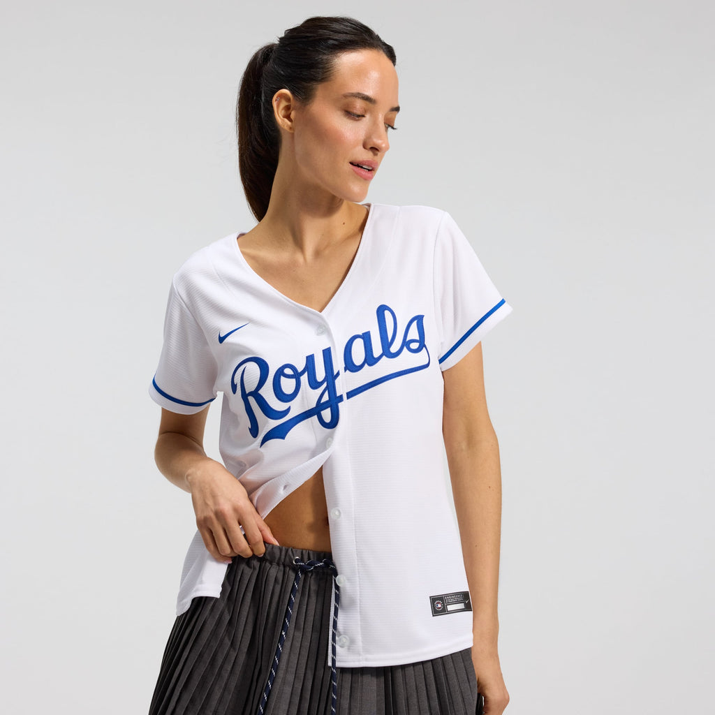 Women's Kansas City Royals Nike White Home Replica Team Jersey - 2