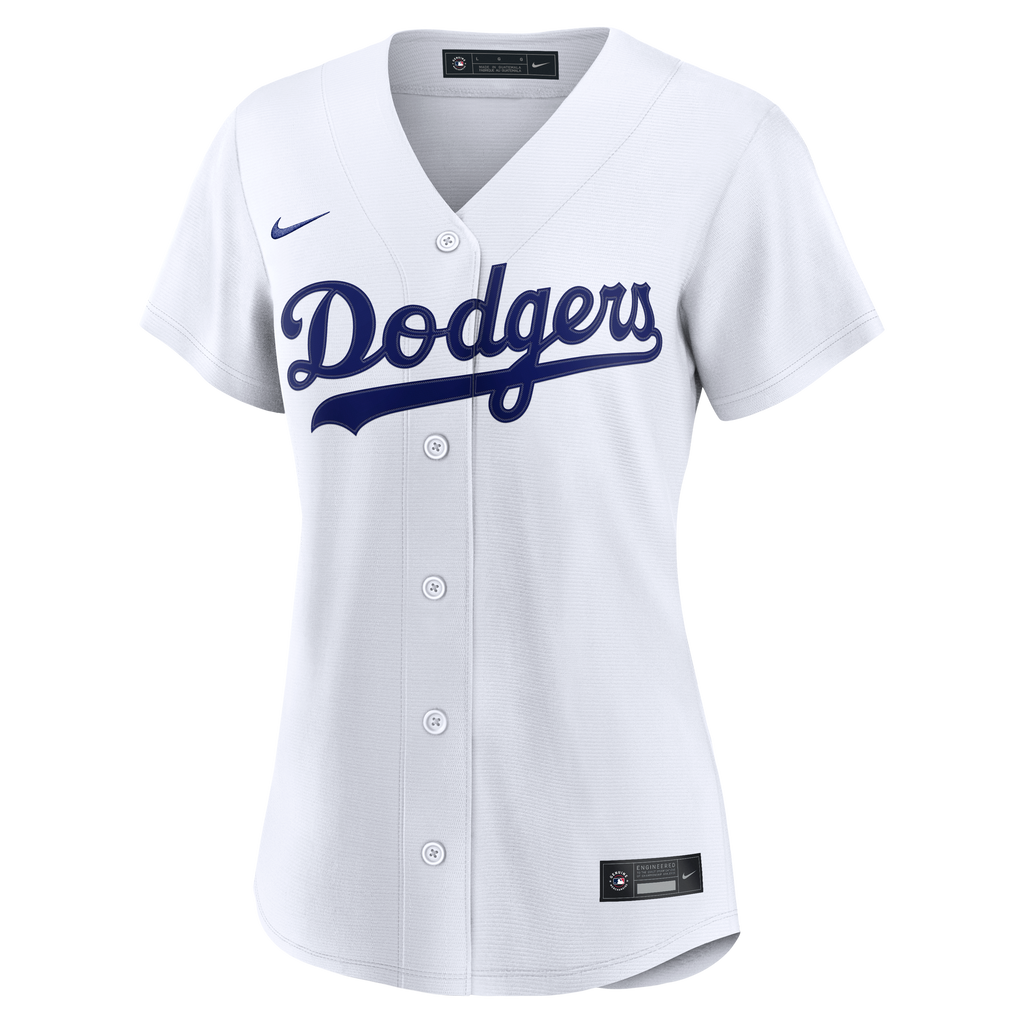 Women's Los Angeles Dodgers Nike White Home Replica Custom Jersey - 3