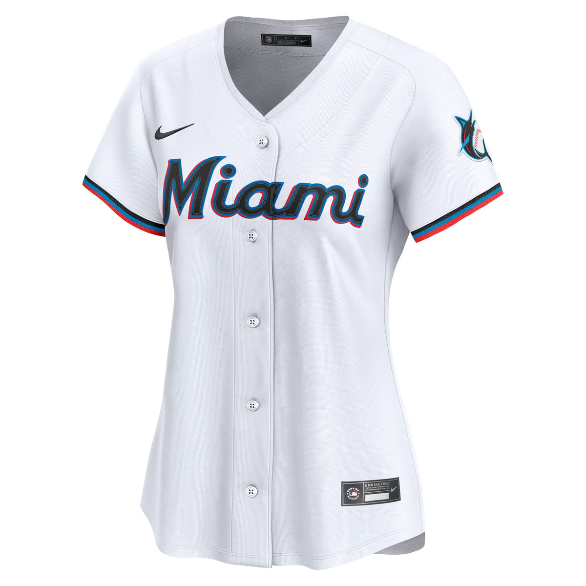 Women's Miami Marlins Nike White Home Limited Jersey - 3
